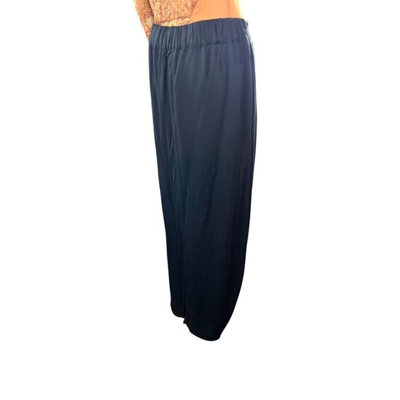 LOFT Womens Lined Maxi Skirt Size S Black Minimalist Chic Feminine - Picture 5 of 7